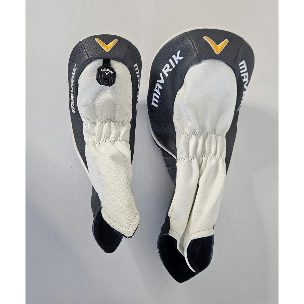 Callaway Mavrik Headcover Set Fairway Wood & Hybrid Orange Black Golf Covers - Picture 2 of 2